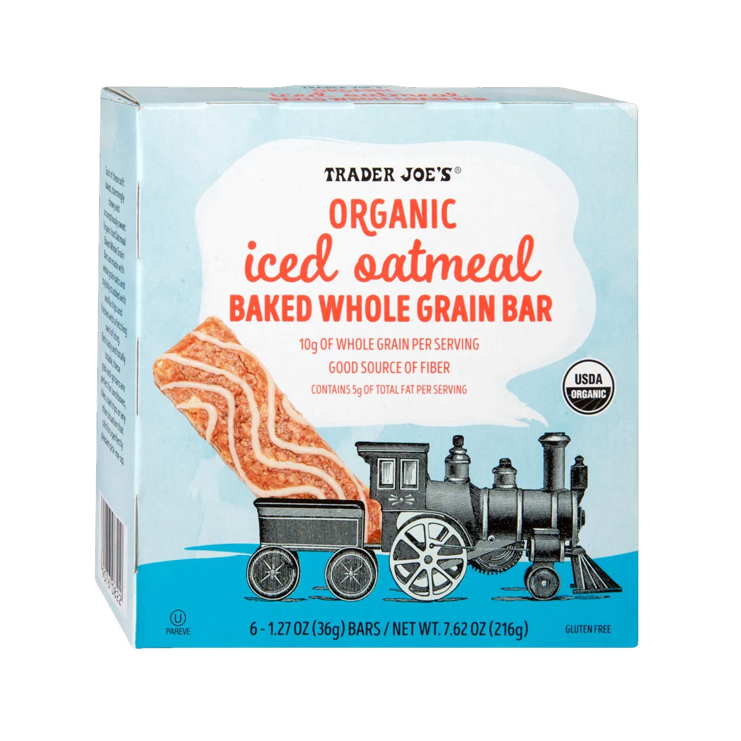 Organic Iced Oatmeal Baked Whole Grain Bar /1.27 Oz