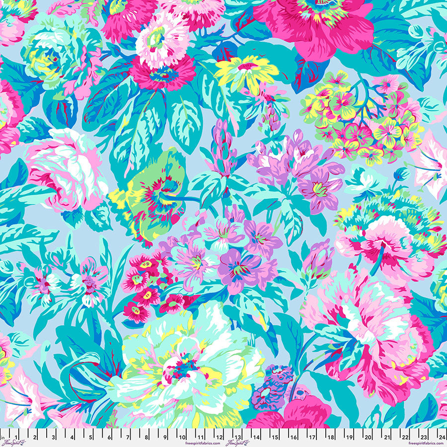 Cotton Wideback Fabric Kaffe Fassett Collective Pastel Voluptuous 108"