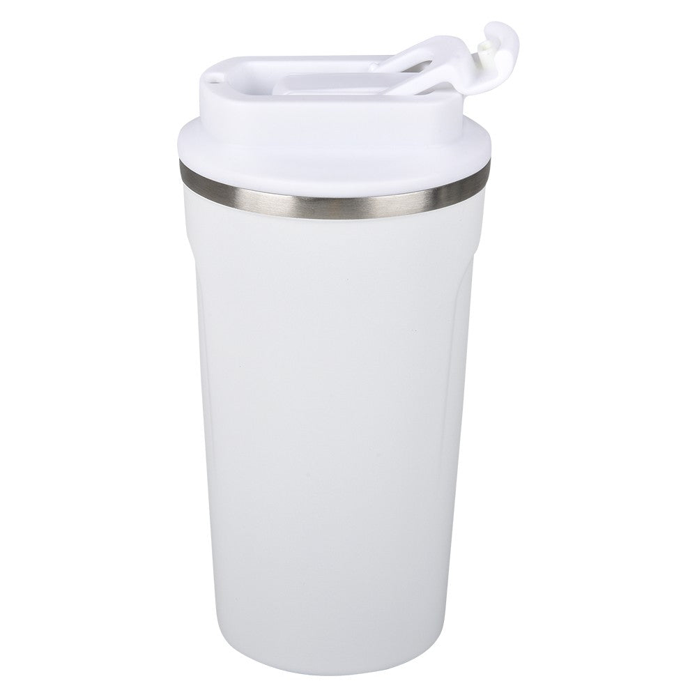 Stainless Steel Tumbler 17oz Dual Flip Lid White