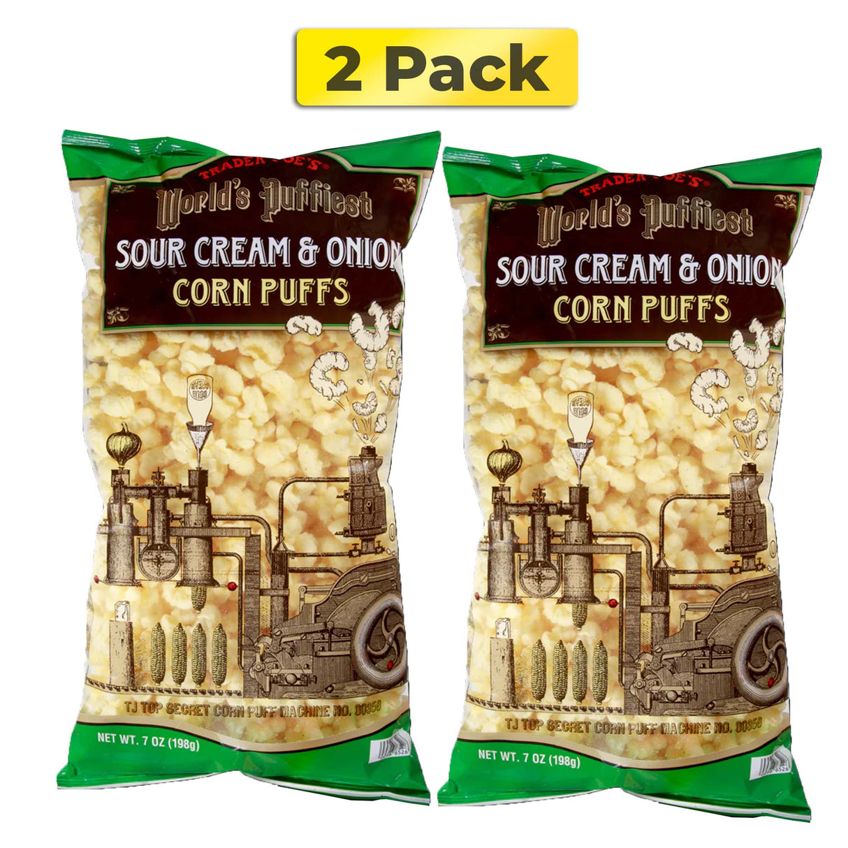 Trader Joe's World's Puffiest Sour Cream & Onion Corn Puffs | 7 oz