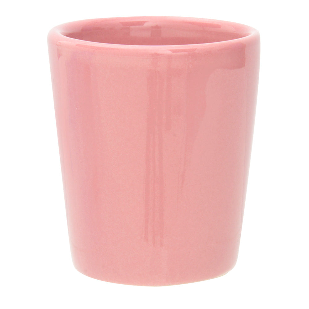 Pink Shot Glass 1oz Glazed Ceramic