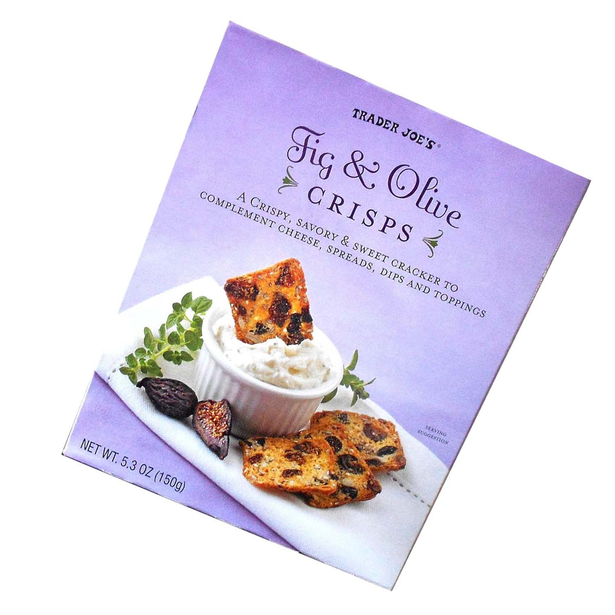 Trader Joe's Fig & Olive Crisps, 5.3oz,