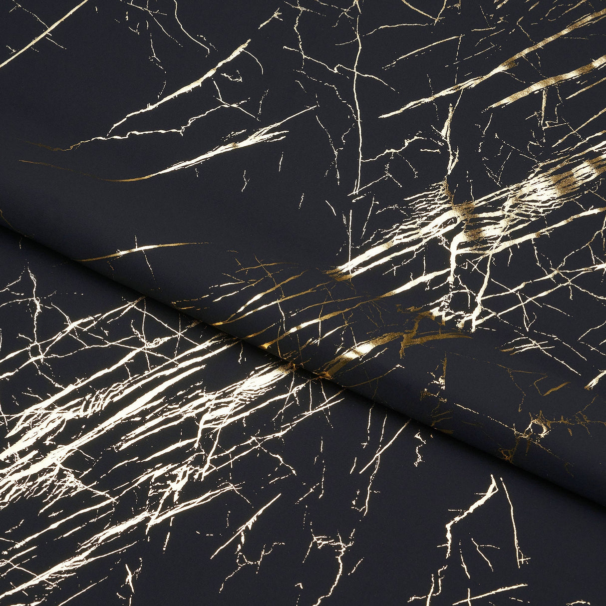 Quartz Spandex Spandex Fabric - Black/Gold, 56" Width (1 Yard)
