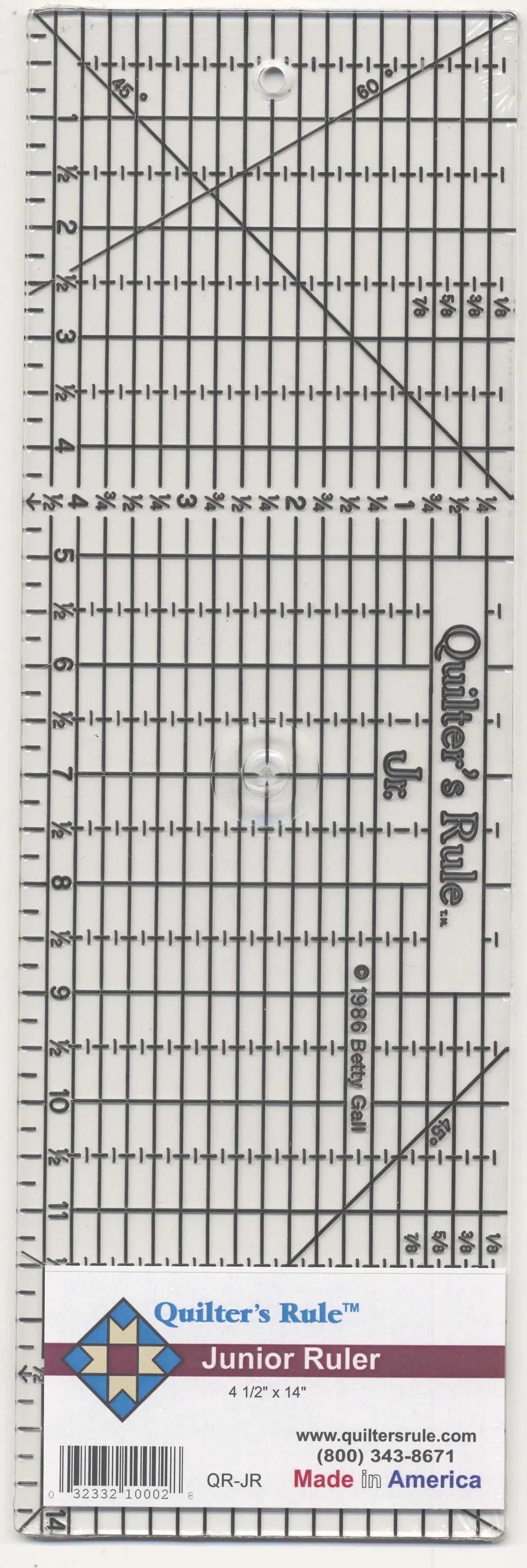 Quilter's Rule 4.5in x 14.5in Gridded Ruler