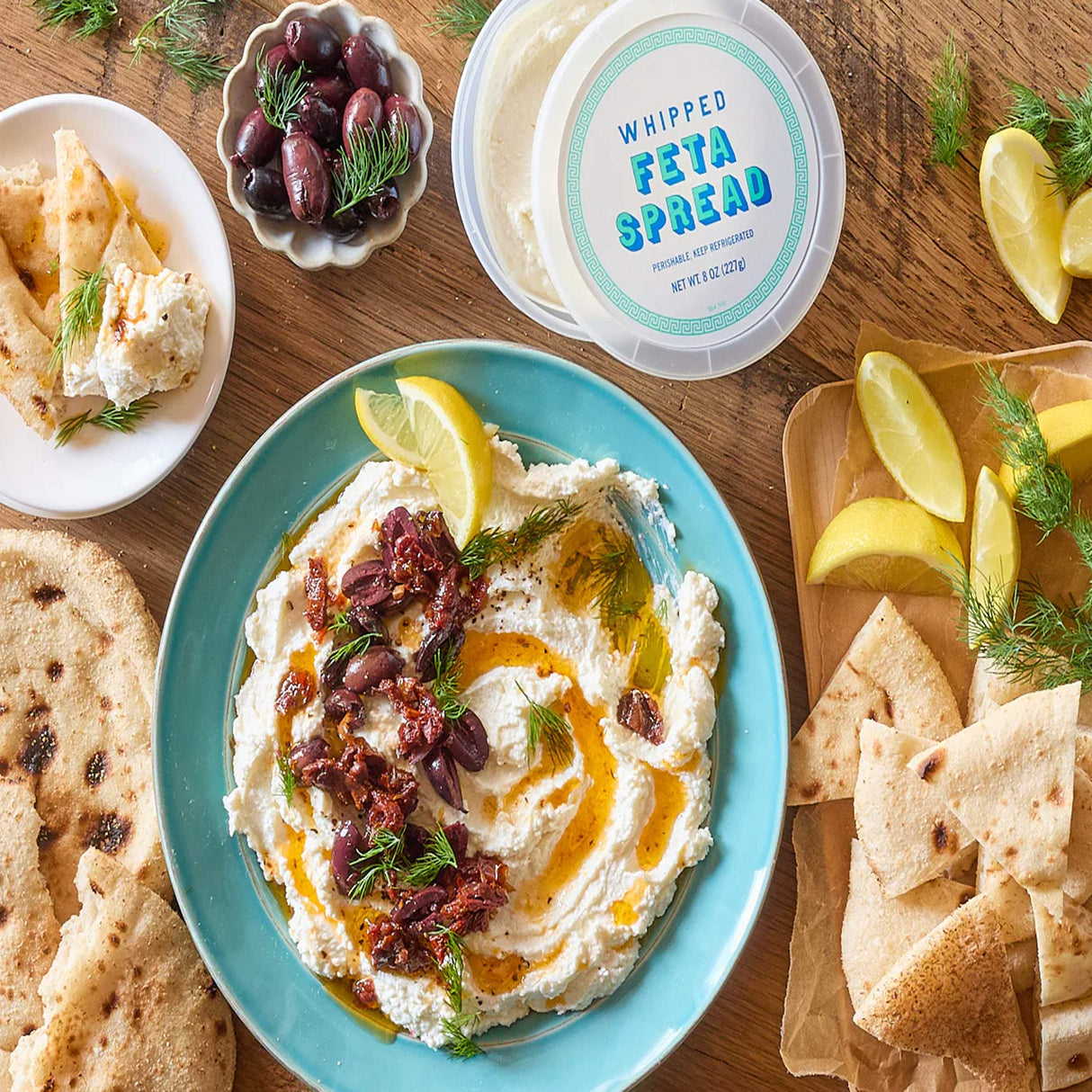 Whipped Feta Spread Creamy Tangy Feta Cheese Dip with Greek Yogurt for Bagels and Dipping