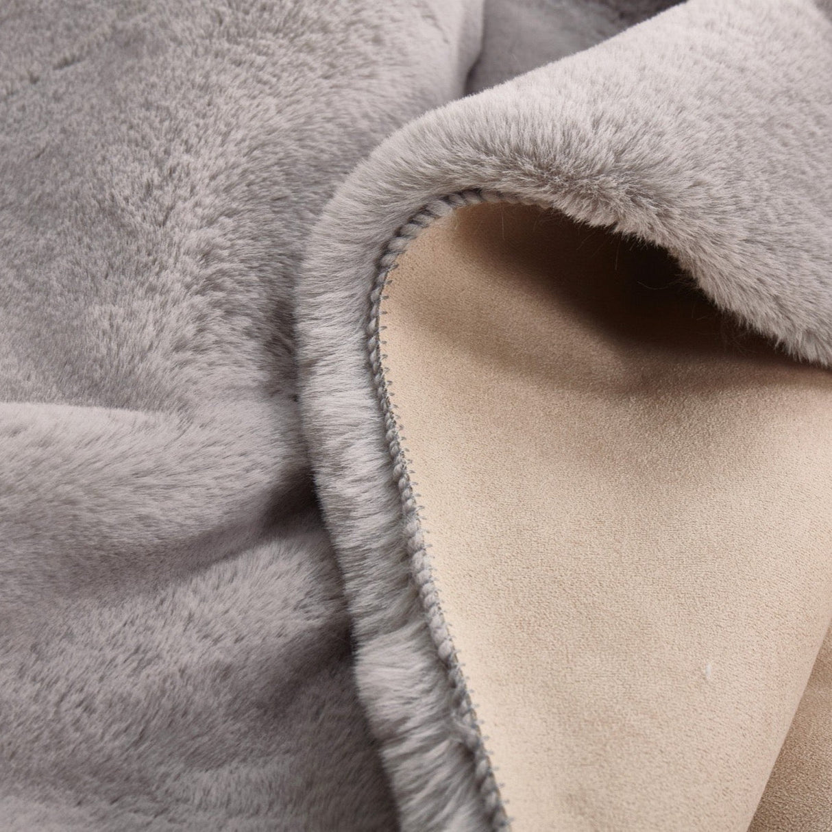Soft Touch Faux Rabbit Chinchilla Feel Polyester Fabric - Solid Colors, 1" Pile Height (1 Rug)