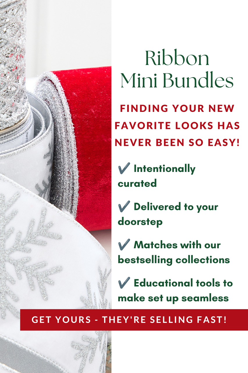 Red & Silver Ribbon Mini Bundle
