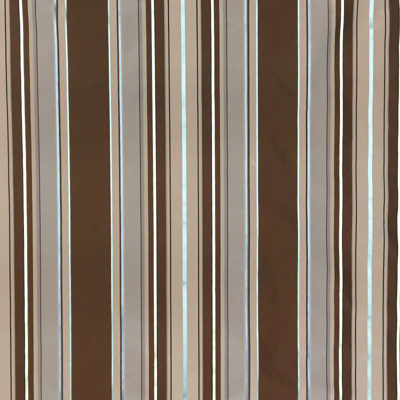 Radicci Silk Fabric - Metallic Multi-Colored Stripe, 54" Width (1 Yard)