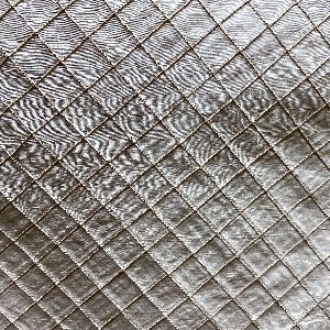 Raja Silk Fabric - Solid Small Diamond Geometric, 54" Width (1 Yard)