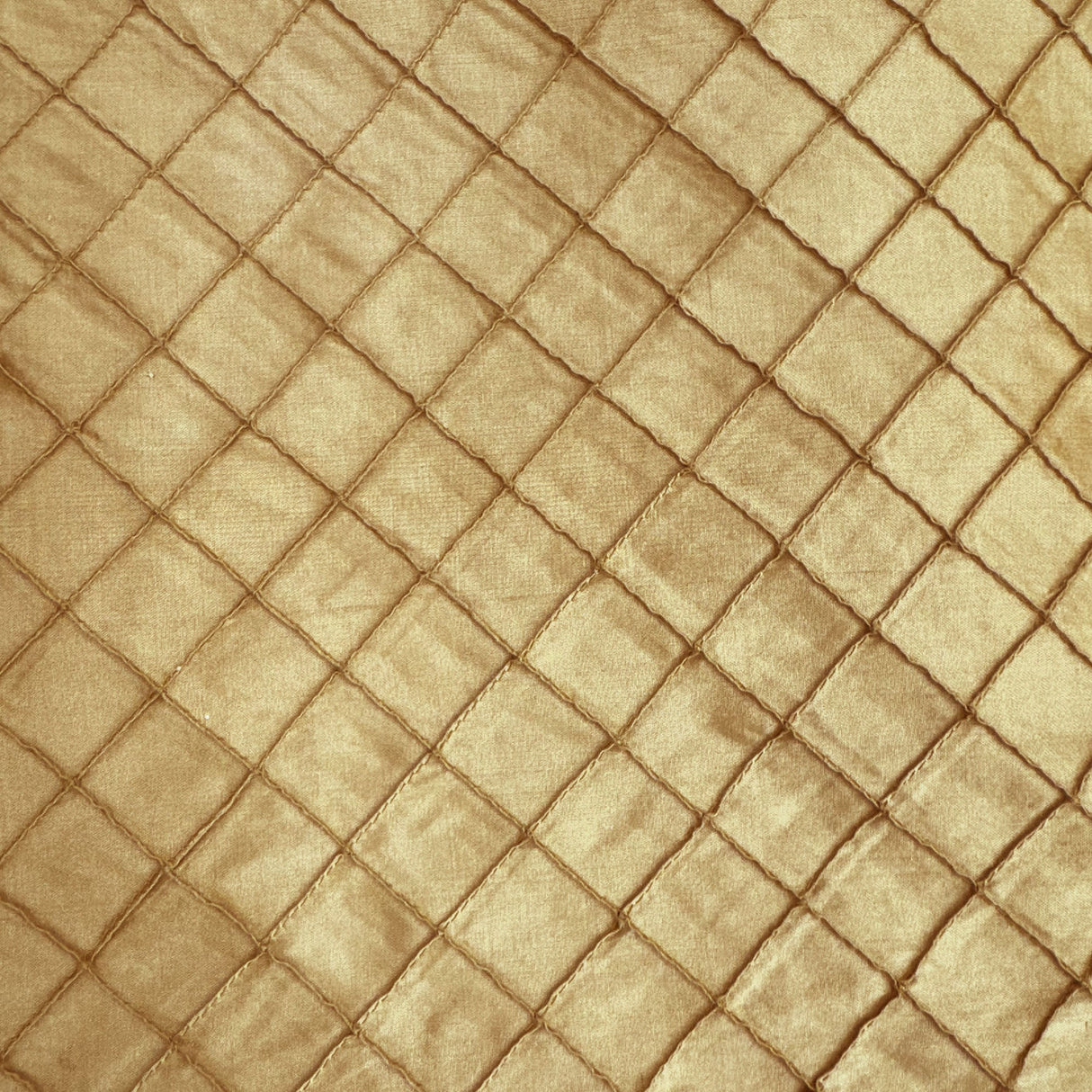 Raja Silk Fabric - Solid Small Diamond Geometric, 54" Width (1 Yard)