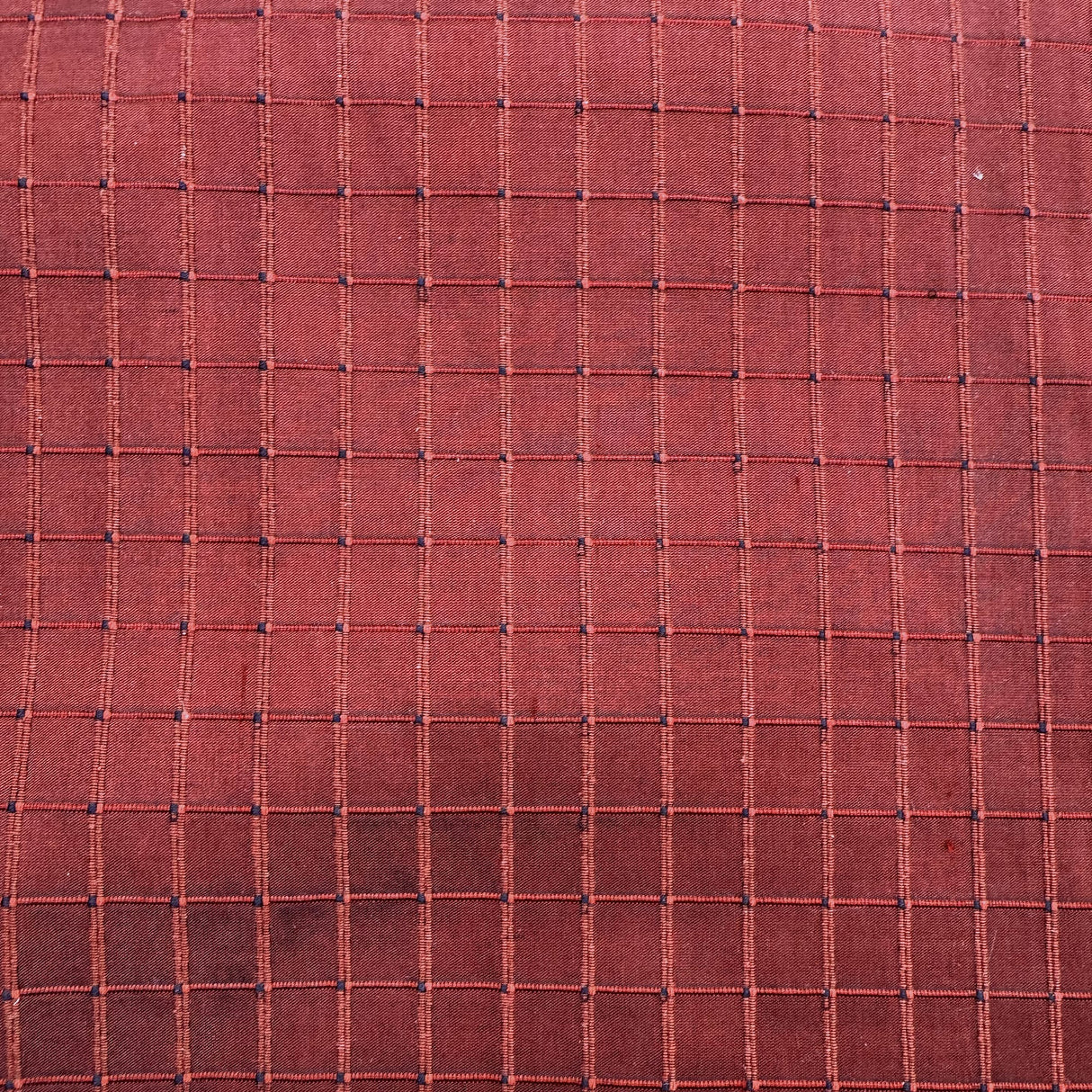 Rashid Silk Fabric - Solid Small Square Geometric, 54" Width (1 Yard)
