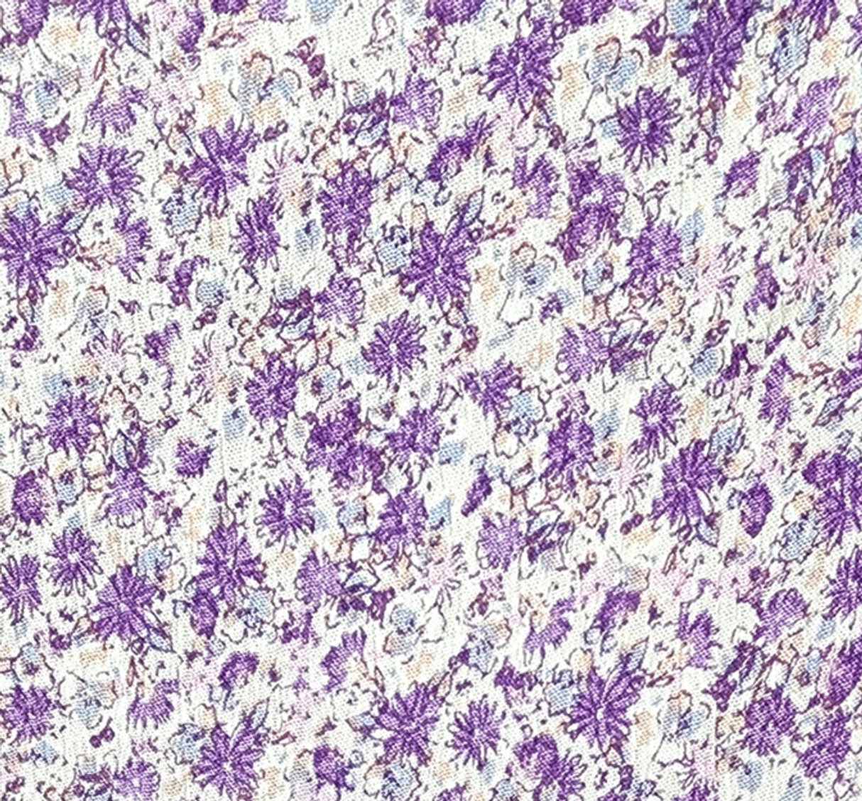 1 Yard Violet Rayon Crinkle Crepon Fabric 50/52" Wide, Lightweight Apparel Material