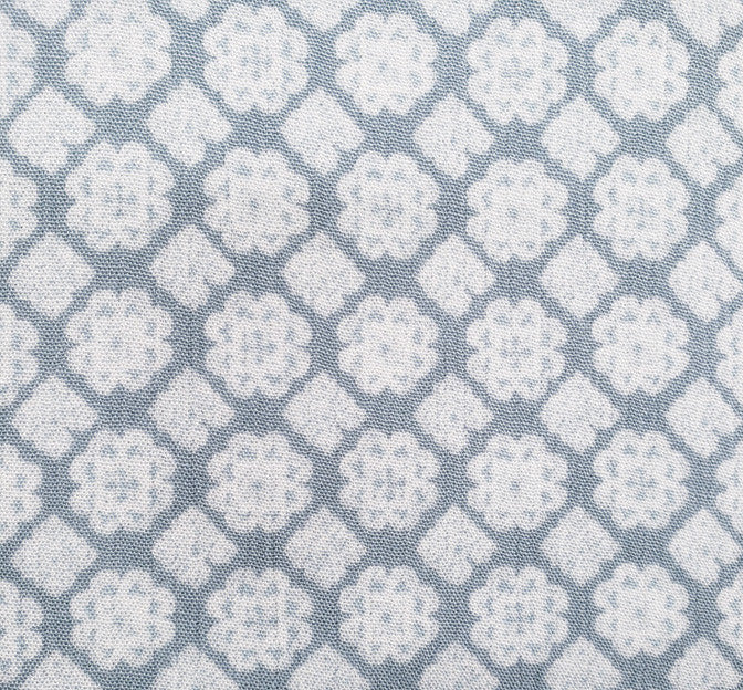 Rayon Crinkle 1D1229 100 Percent Rayon Fabric - Blue/Off White Crinkle Texture, 50/52" Width
