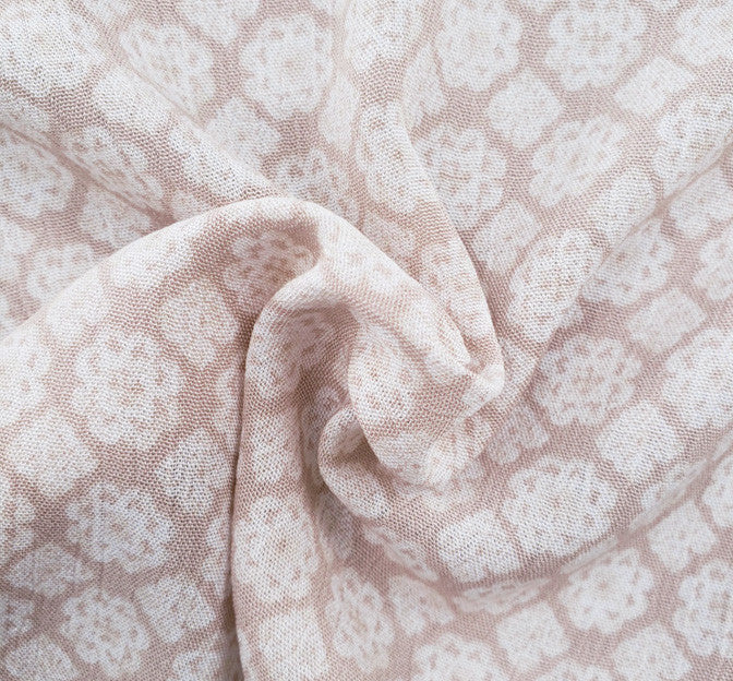 Rayon Crinkle 1D1229 100 Percent Rayon Fabric - Nude Pink, Crinkle Texture, 50/52" Width