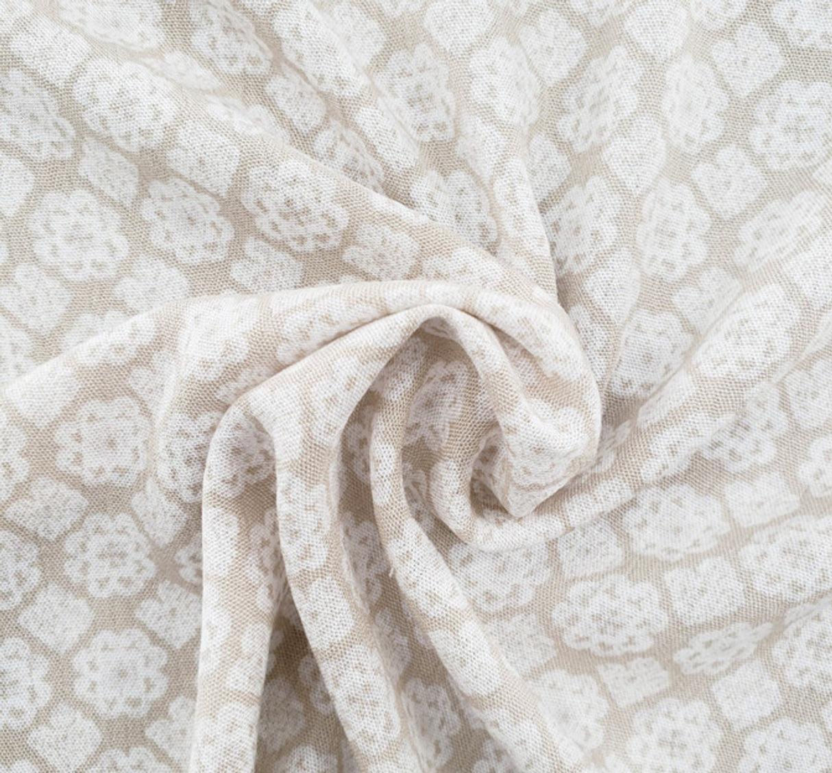 1 Yard Rayon Crinkle Taupe Woven Fabric, 50/52″ Wide 100% Rayon