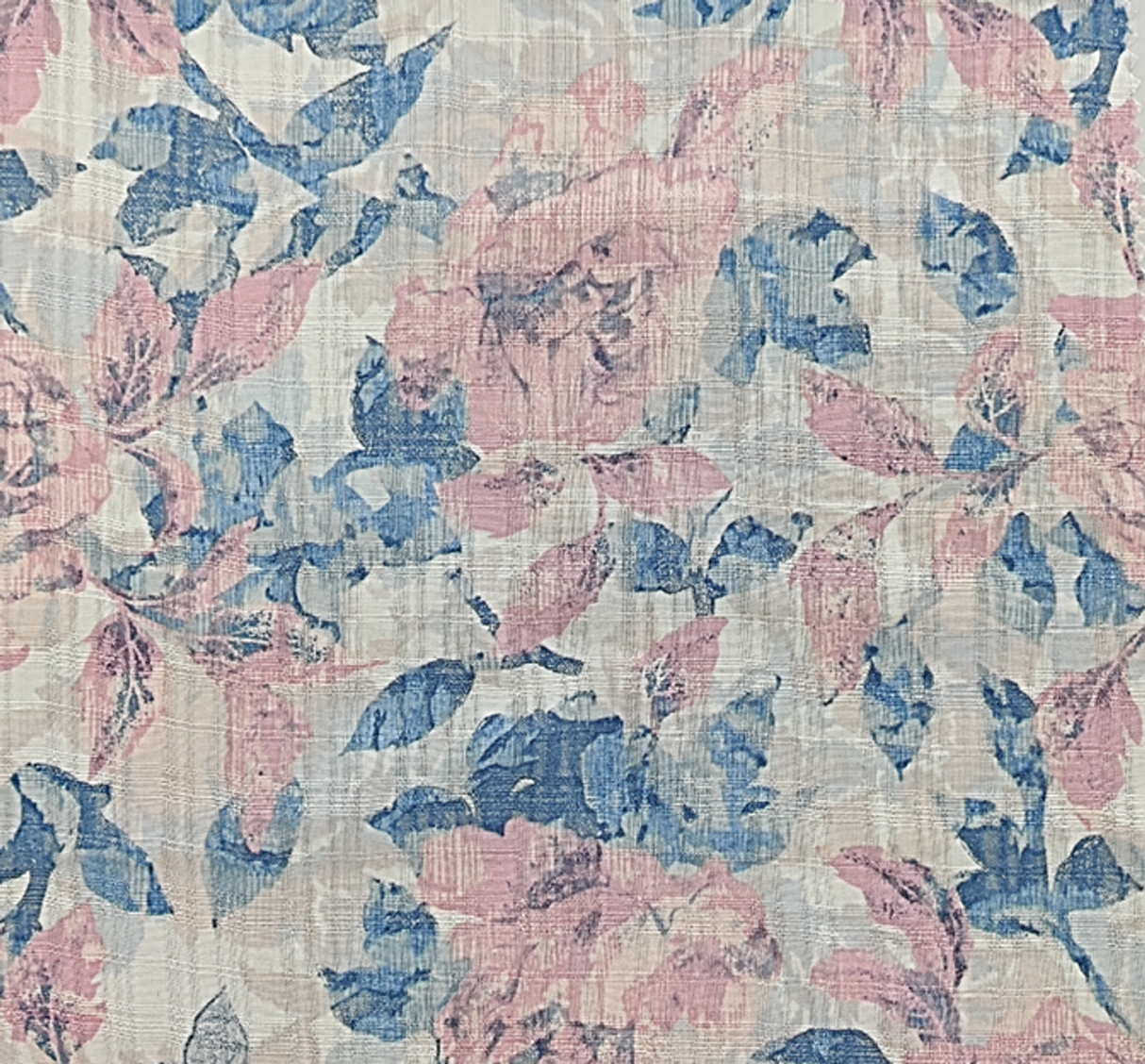 1 Yard Rayon Check Jacquard Fabric Blue for Apparel and Home Décor 54/55" Width