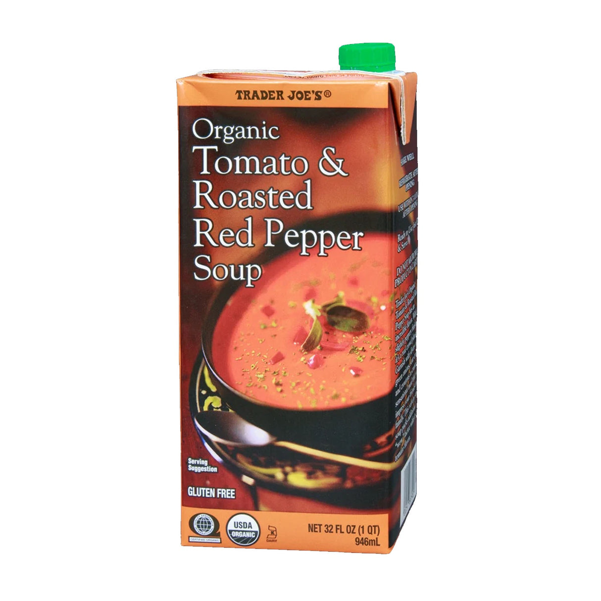 Trader Joe's Organic Tomato & Roasted Red Pepper Soup 32 fl oz