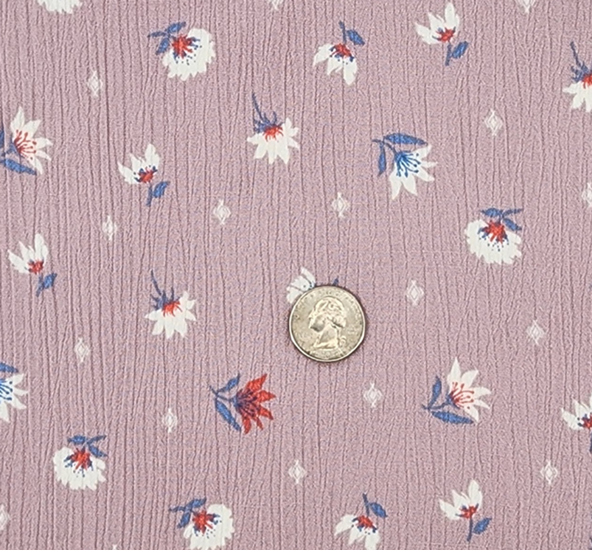 1 Yard Rayon Crinkle Lavender 50/52” Lightweight Textured Fabric