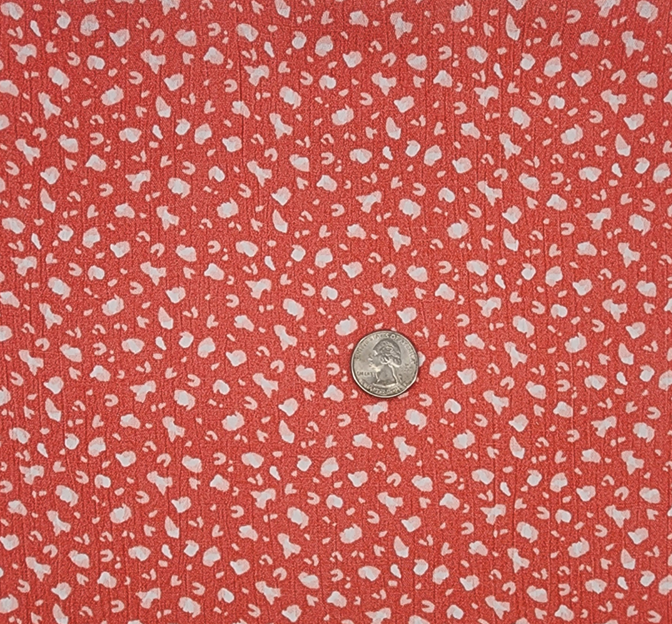 Rayon Crinkle 1D1167 100 Percent Rayon Fabric - Burnt Coral, Crinkle Texture, 50/52" Width
