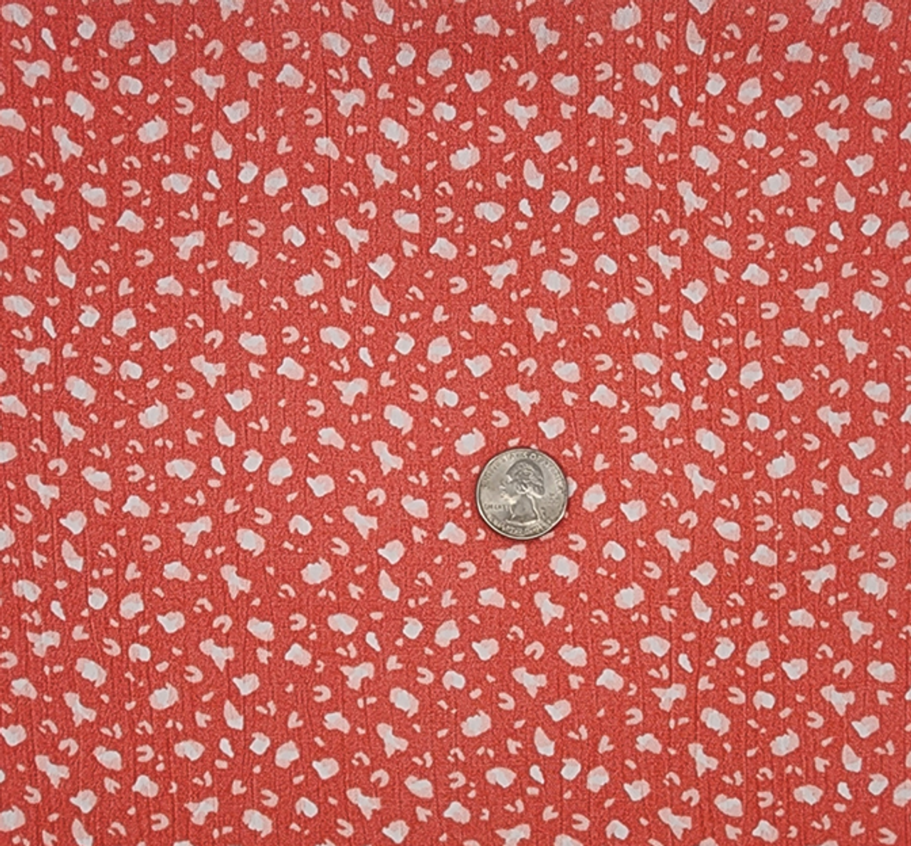1 Yard Rayon Crinkle Burnt Coral Woven Fabric, 50/52″ Wide 100% Rayon