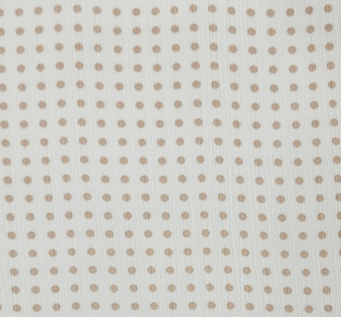 Rayon Crinkle 1D1234 100 Percent Rayon Fabric - Ivory, Crinkle Texture, 50/52" Width