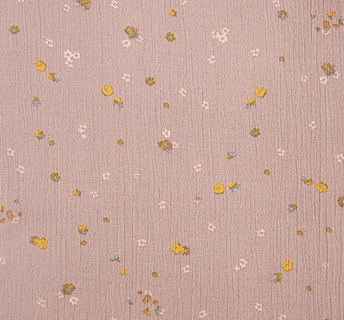 Rayon Crinkle 1D1268 Rayon Fabric - Mauve, Crinkle Texture, 50/52" Width