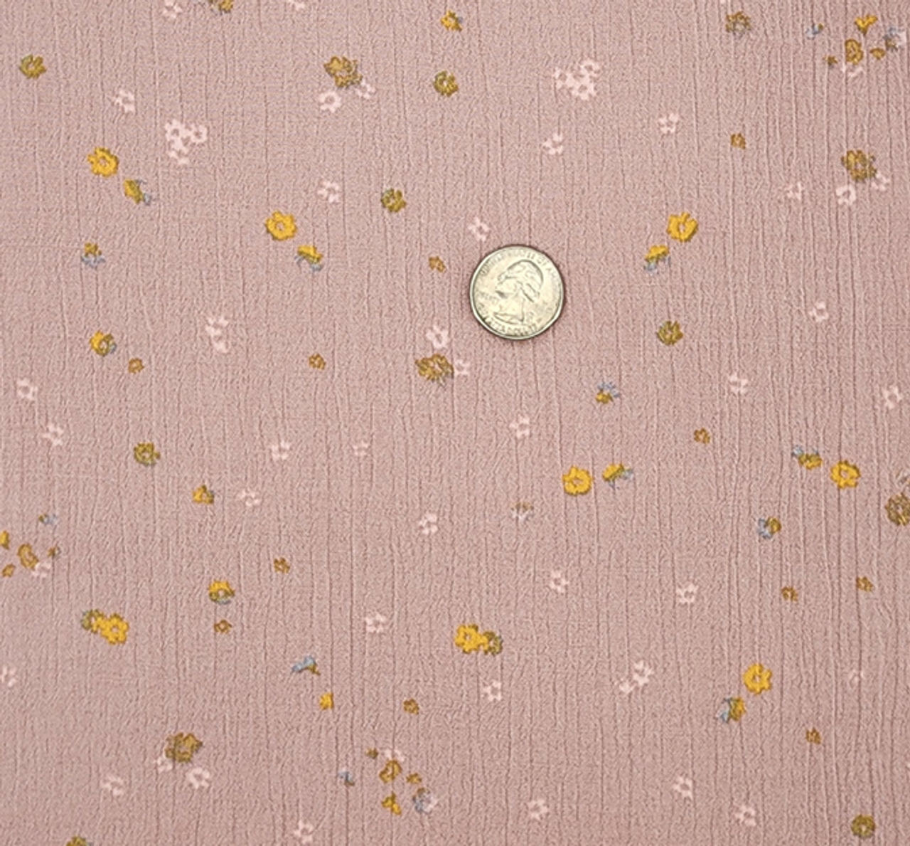 1 Yard Soft Mauve Rayon Crinkle Woven Fabric 50/52 Inch Wide Perfect for Sewing Projects