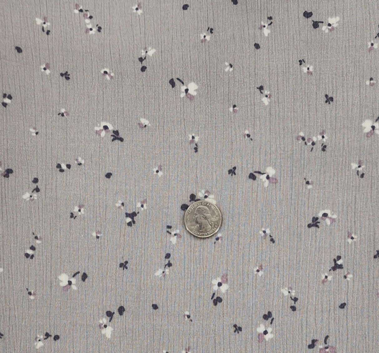 1 Yard Rayon Crinkle Silver Woven Fabric, 50/52″ Wide 100% Rayon