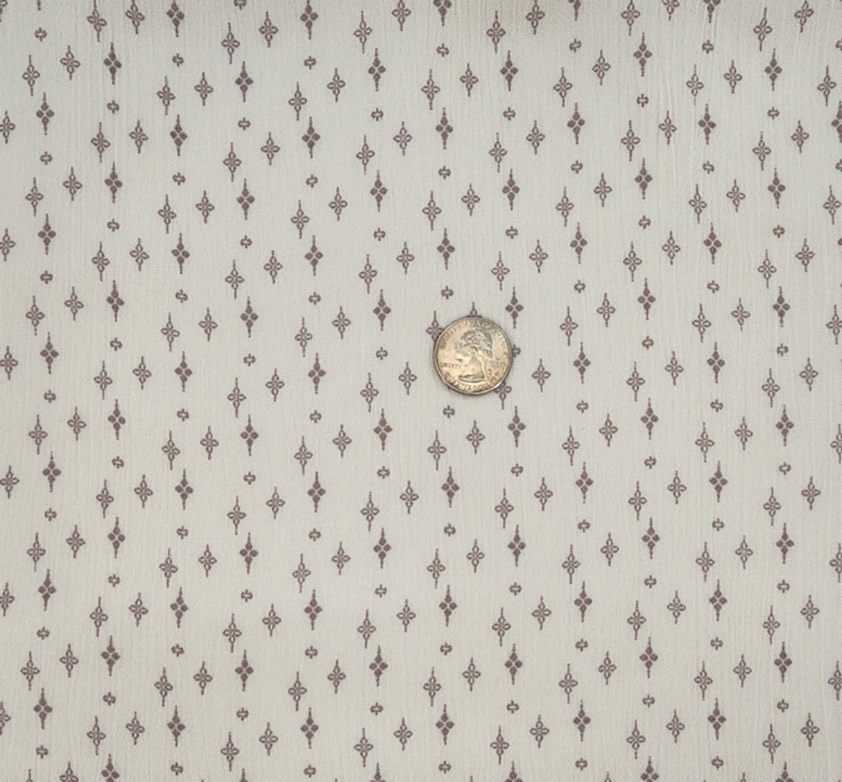 1 Yard Ivory Taupe Rayon Crinkle Fabric 50/52" Wide Lightweight Woven