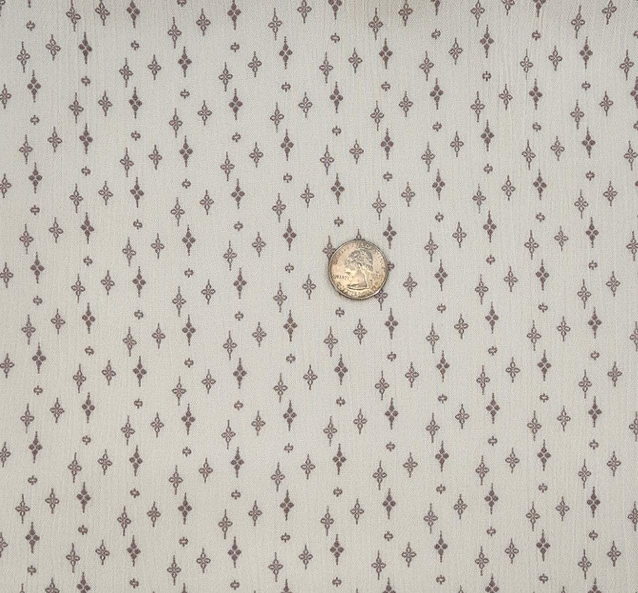 1 Yard Ivory Taupe Rayon Crinkle Fabric 50/52" Wide Lightweight Woven