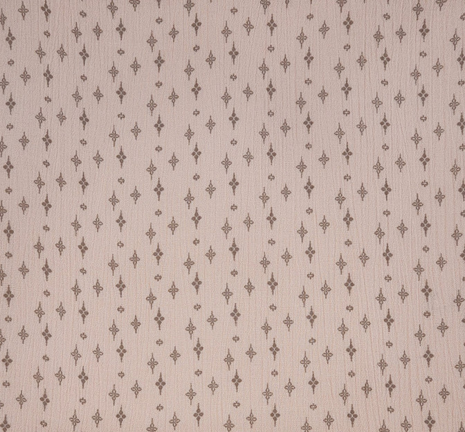 Rayon Crinkle 1D1410 100 Percent Rayon Fabric - Vanilla/Taupe, Crinkle Texture, 50/52" Width