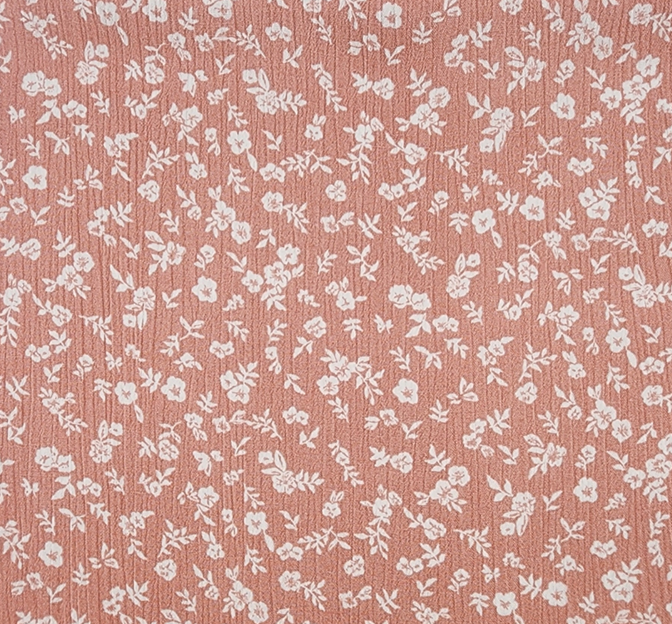 Rayon Crinkle 1D1414 Coral Cloud Rayon Fabric - Coral Cloud, 50/52" Width