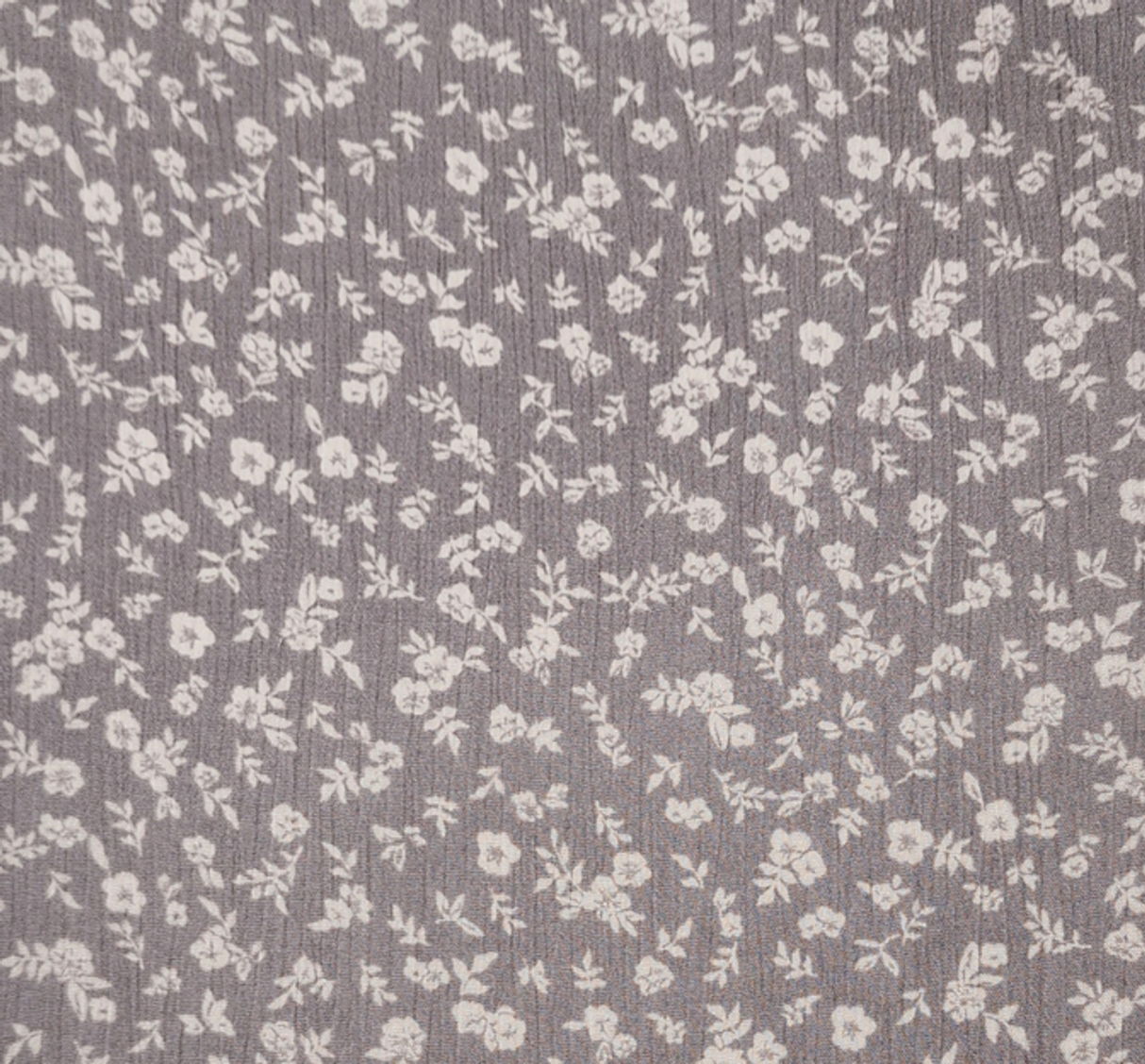 1 Yard Lightweight 50/52" Wide 125 GSM Soft Gray Rayon Crinkle Fabric