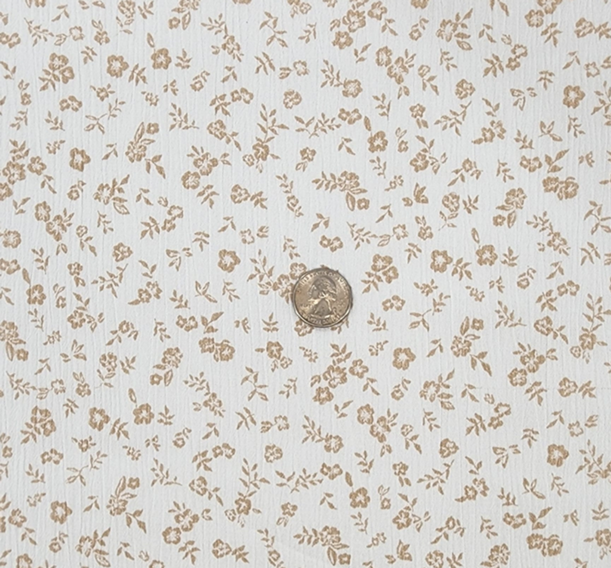 1 Yard 50/52" Wide Lightweight 125 GSM Woven Ivory Rayon Crinkle Fabric