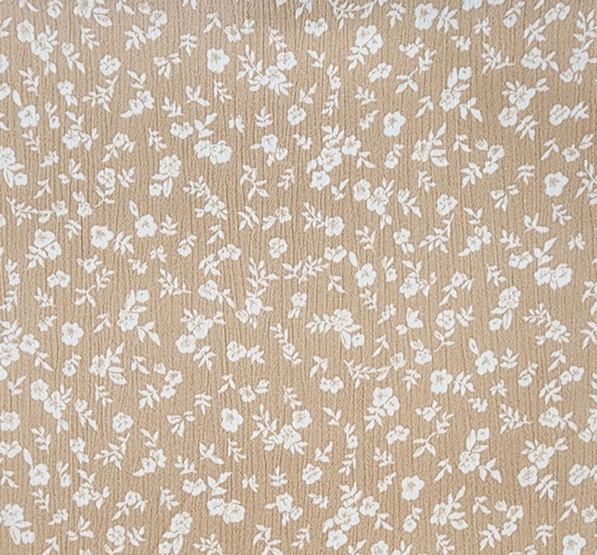 1 Yard Lightweight Taupe Rayon Crinkle Fabric 50/52" Wide Woven Material Perfect for Flowing Garments