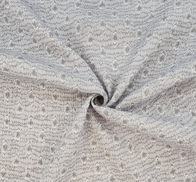 Rayon Crinkle 1D1450 Rayon Fabric - Gray, Crinkle Texture, 50/52" Width