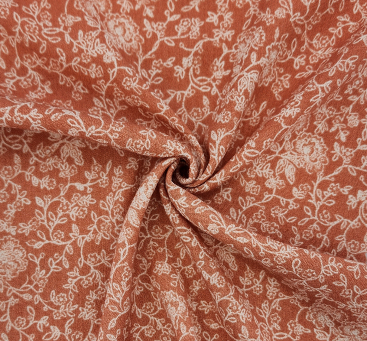 1 Yard Canyon Sunset Rayon Crinkle Fabric Lightweight Soft Apparel 50/52 Inch Width