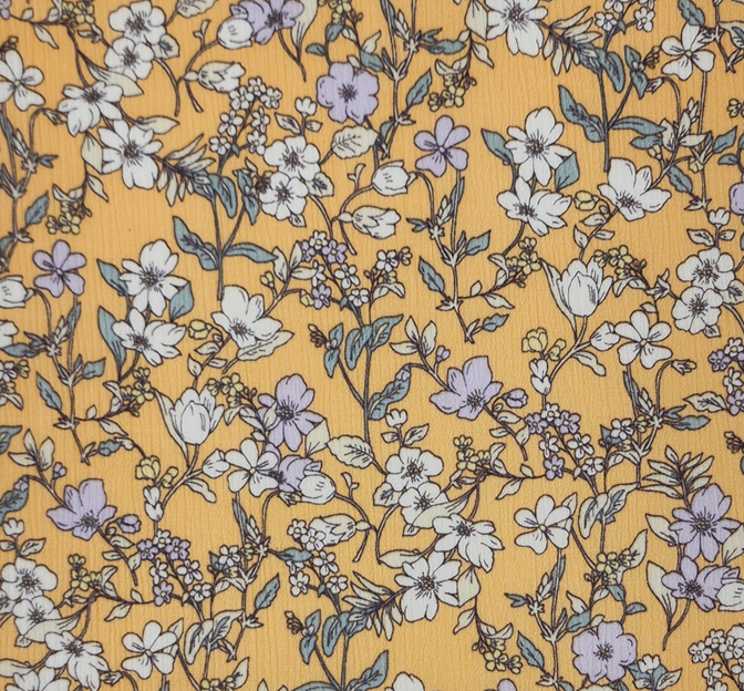 Rayon Crinkle 1D1672 100 Percent Rayon Fabric - Apricot Cream, Crinkled Texture, 50/52" Width