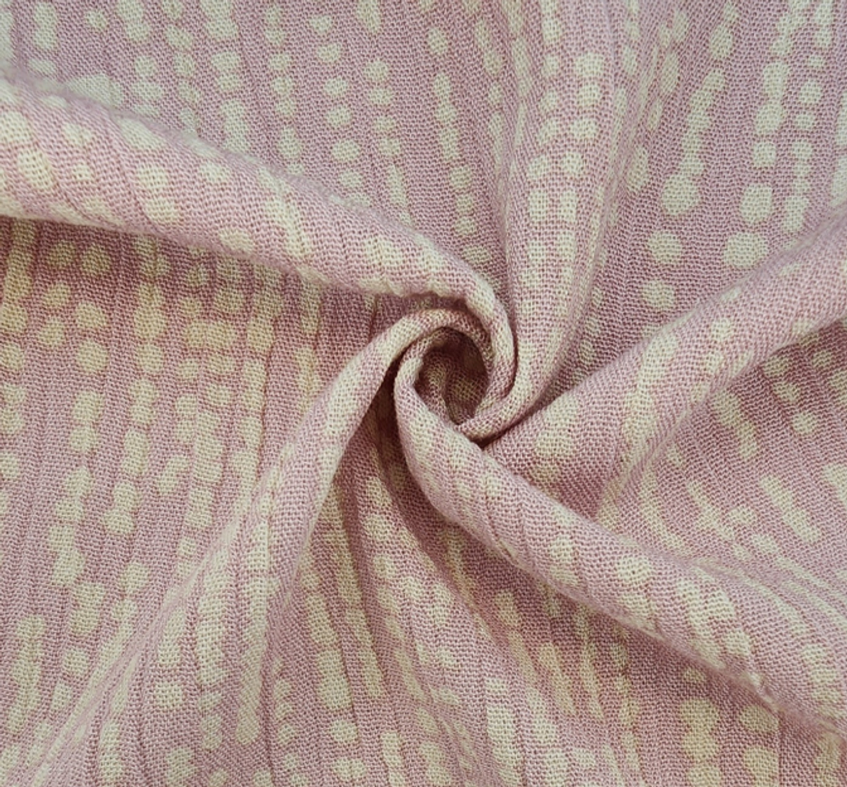 1 Yard Pink Rayon Crinkle Fabric Soft Lightweight Material for Dresses Blouses Skirts Width 50/52"