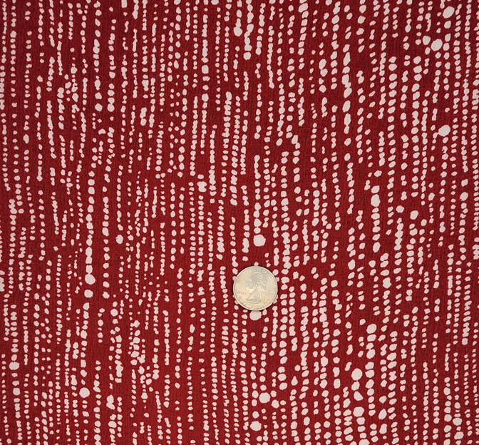 Rayon Crinkle 1D564 Rayon Fabric - Red Crinkle, 50/52" Width (1 Yard)