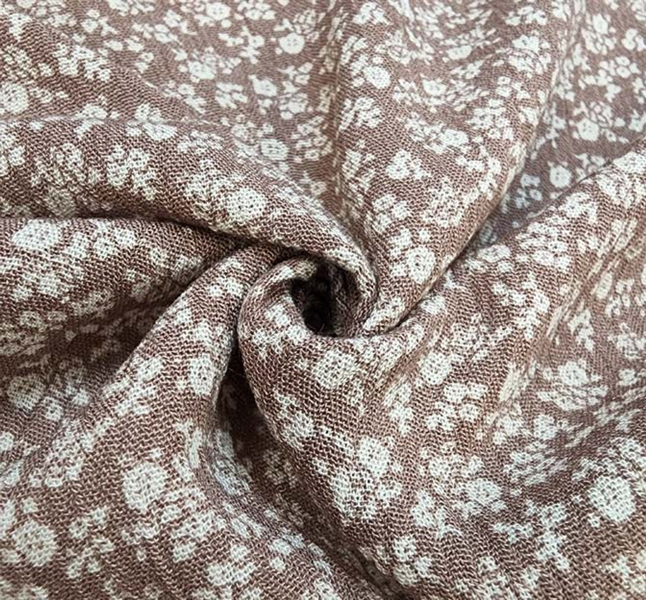 1 Yard Rayon Crinkle Mauve Woven Fabric, 50/52″ Wide 100% Rayon