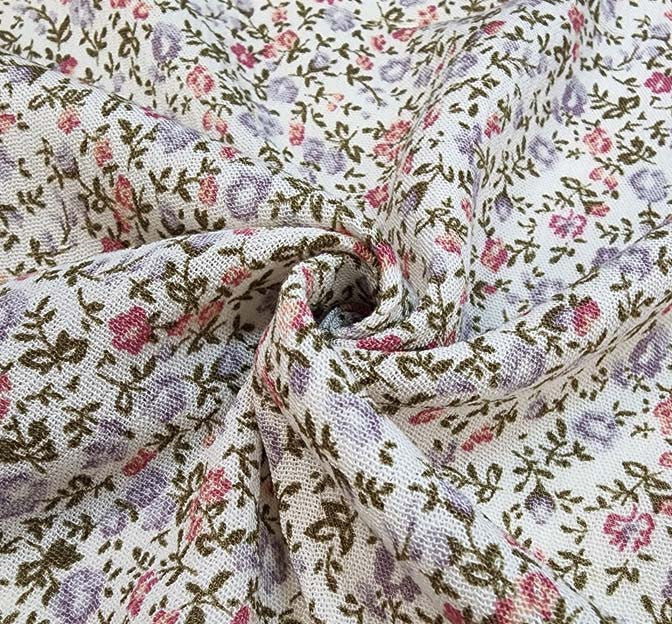 Rayon Crinkle 1A535 Rayon Fabric - Lilac Marble, 50/52" Width (1 Yard)