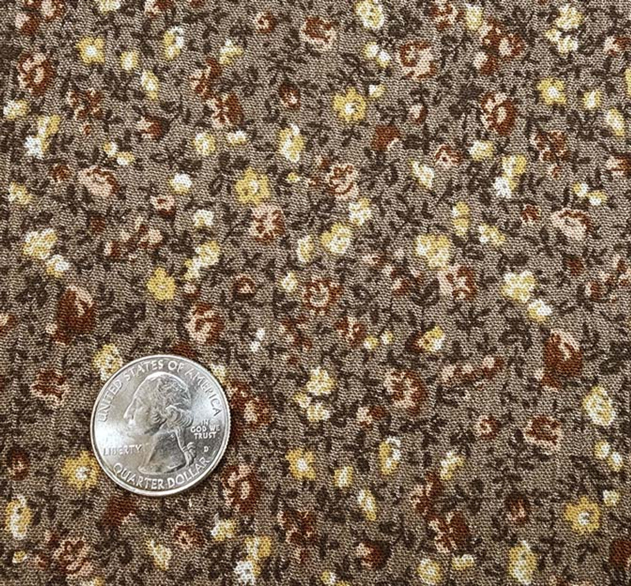 1 Yard Rayon Crinkle Mocha Woven Fabric, 50/52? Wide 100% Rayon