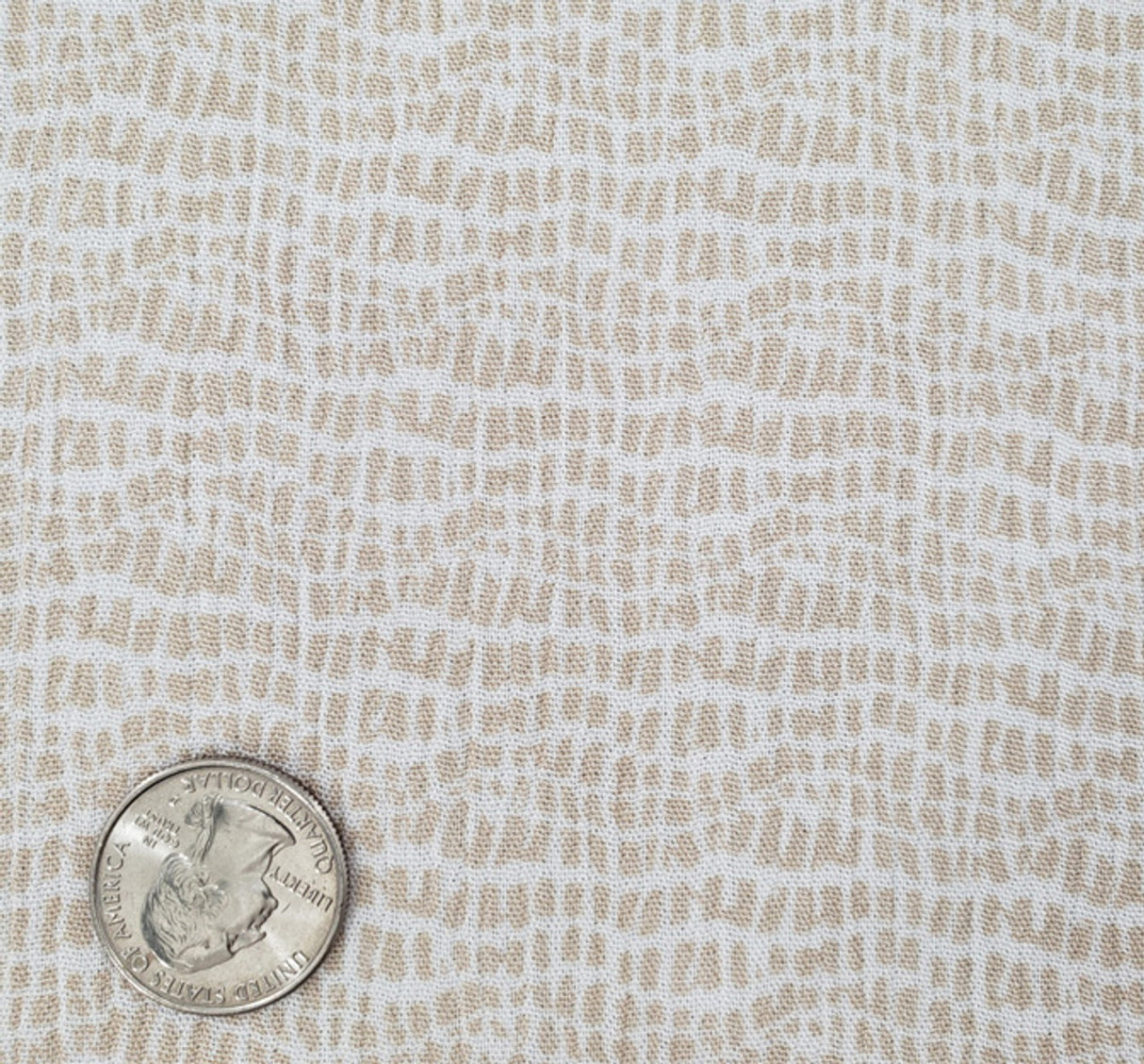 1 Yard Rayon Crinkle Beige Woven Fabric, 50/52″ Wide 100% Rayon