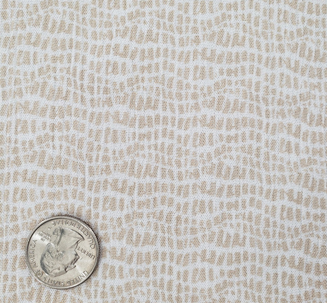Rayon Crinkle 1D1164 100 Percent Rayon Fabric - Beige Crinkle Texture, 50/52" Width
