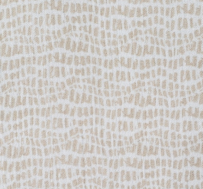 Rayon Crinkle 1D1164 100 Percent Rayon Fabric - Beige Crinkle Texture, 50/52" Width