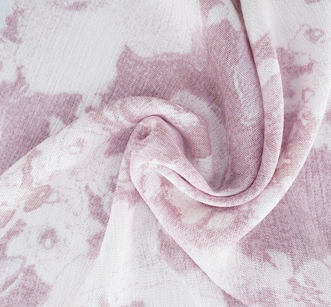 Rayon Crinkle 1D1254 Rayon Fabric - Mauve Crinkle Texture, 50/52" Width (1 Yard)