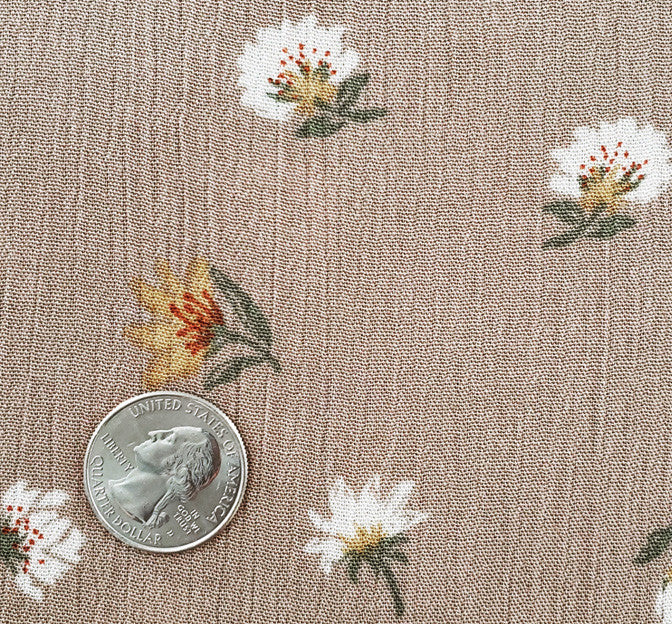 Rayon Crinkle 1D1384 Rayon Fabric - Taupe Olive, Crinkle Texture, 50/52" Width