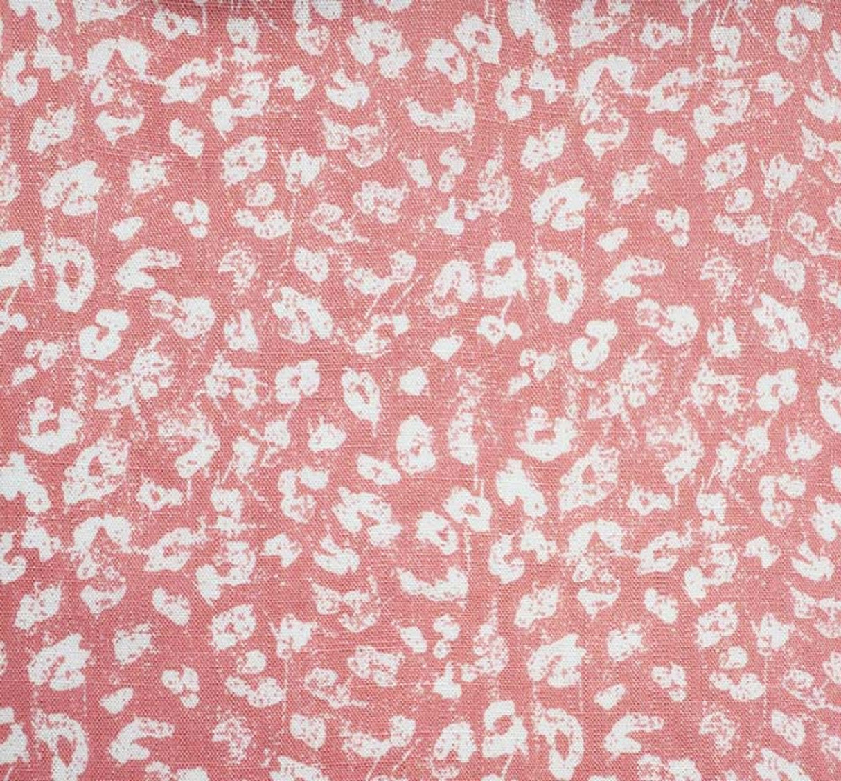 1 Yard Slub Rayon Fabric Coral Pink Lightweight Textured Summer Apparel Material 55/56 Inches Width