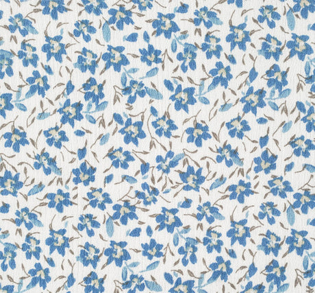 1 Yard Ultramarine Rayon Crinkle Apparel Fabric, Flowing Dress Blouse Material, 50/52" Width